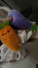 澳貝（auby）嬰幼兒玩具安撫巾小兔子毛絨安撫玩偶可入口寶寶睡眠安撫生日禮物 【防驚跳助眠】蘿卜+茄子 曬單實(shí)拍圖