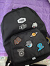 彪馬（PUMA）官方 復(fù)古休閑雙肩包書包 PATCH BACKPACK 079194 黑色-01 OSFA/均碼 曬單實(shí)拍圖