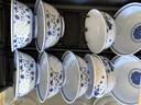 富玉景德鎮(zhèn)高顏值青花瓷玲瓏餐具套裝高級感喬遷家用輕奢陶瓷碗碟 萬壽蓮套裝（釉下彩） 29頭 曬單實拍圖