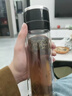 皓梵潔水杯玻璃保溫杯玻璃杯茶杯一鍵開(kāi)蓋男士泡茶高檔男生鋼化大容量 黑色 500ml【速開(kāi)雙層加厚】 曬單實(shí)拍圖