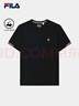 FILA 斐樂(lè)官方男子針織短袖衫2025夏新款時(shí)尚休閑簡(jiǎn)約基礎(chǔ)圓領(lǐng)T恤 傳奇藍(lán)-NV L 175/96A/L 曬單實(shí)拍圖