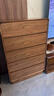 杜慕倫德國品牌全實(shí)木斗柜臥室客廳五斗柜儲物柜胡桃木色斗柜收納柜 全實(shí)木胡桃色五斗柜長(cháng)80cm-落地款 曬單實(shí)拍圖