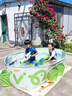 奔麥嬰兒游泳桶兒童游泳池家用室外泡澡桶大型折疊成人小孩戲水池寶寶 1.8m綠【樂享款】超強支撐不外擴 曬單實拍圖