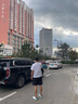 喬丹男鞋跑步鞋悅雨皮面運動鞋青少年革面防水保暖輕便減震跑鞋 象牙白/影青色 42 曬單實拍圖