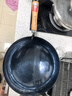 章丘鐵鍋正宗手工鍛打鐵鍋無(wú)涂層物理不粘鍋炒鍋老式家用炒菜鍋廚具輕音 標準版古法烤藍（已干燒） 32cm 曬單實(shí)拍圖