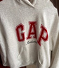GAP女裝2025秋季新款撞色Logo寬松抓絨套頭連帽衫衛(wèi)衣上衣792499 淺灰白 M (165/88A) 亞洲尺碼 曬單實拍圖