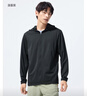 蕉下（beneunder）冰絲防曬衣服男外套防紫外線涼感透氣戶外釣魚AL936漫暮黑2XL 曬單實拍圖