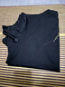 皮爾卡丹（pierre cardin）專(zhuān)柜男士短袖T恤絲光棉半袖夏季冰·絲半袖打底衫桑蠶絲上衣 麥穗黑色 XL 175建議135-155斤 曬單實(shí)拍圖