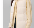 雪中飛羽絨服女2025冬季短款寬松背心輕薄馬甲淺米色XL 曬單實(shí)拍圖