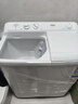 海爾（Haier）洗衣機(jī)半自動(dòng)雙缸雙桶筒脫水機(jī)甩干機(jī)大容量家用雙動(dòng)力雙杠波輪 【628S】10KG大容量+強(qiáng)力去污 曬單實(shí)拍圖