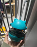 阿莫爾寵物貓咪自嗨漏食球玩具長桿逗貓棒磨牙耐咬不倒翁解悶小貓 藍色漏食不倒翁 曬單實拍圖