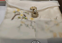 織錦樓真絲絲巾女桑蠶絲蘇州手工刺繡圍巾送禮蘇繡絲綢外搭小披肩禮盒裝 曬單實(shí)拍圖
