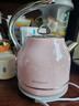 北鼎（Buydeem）小型電熱水壺家用304不銹鋼燒水壺熱水壺電水壺K203煮水壺精鑄鋁合金把手水壺送禮好物 1.2L 【蜜桃粉】復古摩登款 曬單實(shí)拍圖