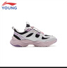 李寧童鞋兒童運動(dòng)鞋女大童柔軟輕量減震回彈防潑水休閑鞋36YKCU244-6 曬單實(shí)拍圖