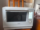 東芝（TOSHIBA）【國家補貼20%】白珍珠水波爐高奢款家用微波爐烤箱微蒸烤炸燉一體機蒸烤箱28L觸控彩屏YD95CNW 曬單實(shí)拍圖