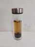 瓷德堂雙層玻璃杯2025新款茶水分離泡茶杯辦公專(zhuān)用男士款耐熱水杯微保溫 鋼本色 450ml 曬單實(shí)拍圖