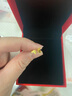 中國黃金（CHINA GOLD）黃金耳釘女款足金魚(yú)鱗蝴蝶耳釘針飾品中秋節生日禮物送女友老婆 【今/次日達】蝴蝶耳釘【一對】約0.6g 曬單實(shí)拍圖