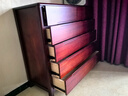 至豪全實(shí)木斗柜臥室現代簡(jiǎn)約五斗櫥客廳家用新中式儲物收納六斗柜爆款 六斗[海棠色]正120*側45*高106cm[整裝發(fā)貨-免安裝] 曬單實(shí)拍圖