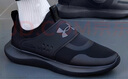 安德瑪（Under Armour）男鞋運動(dòng)鞋 2026春季新款一腳蹬穿脫鞋子緩震輕便透氣健身跑步鞋 黑色/曬圖退5 40.5 (255mm) 建議拍大半碼到一碼 曬單實(shí)拍圖