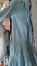 三彩獨醒2025秋季新款不規則牛仔連衣裙設計感A字裙寬松F 晴空藍 S 155/80A 曬單實(shí)拍圖