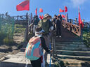 KKN兒童戶(hù)外背包輕便大容量1-6年級登山研學(xué)旅游男女雙肩包 25L綠粉 曬單實(shí)拍圖