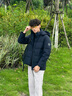 鴨鴨（YAYA）羽絨服男連帽可拆短款百搭保暖冬季新款中青年商務(wù)休閑防寒外套 黑色 XL 180(建議135-150斤) 曬單實(shí)拍圖