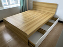 途力奧榻榻米實(shí)木床地臺無(wú)床頭高箱儲物床臥室1米8雙人床出租房單人床架 帶床頭4抽屜榻榻米-50高 1800mm*2000mm 曬單實(shí)拍圖