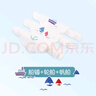 全棉時(shí)代嬰兒隔汗巾紗布吸汗兒童幼兒園寶寶全棉墊背巾船錨輪船帆船3條/袋 曬單實(shí)拍圖