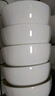 潔雅杰陶瓷碗中式白瓷小碗家用4.5英寸米飯碗喝湯碗面碗套裝10只裝 曬單實(shí)拍圖