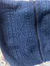 名郎 MELLEN高檔100%純羊毛開(kāi)衫男秋冬季新款加厚毛衣休閑韓版針織衫外套男裝蘭色M 165/ 95-115斤 曬單實(shí)拍圖