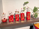 赟婭八方來(lái)財(cái)招財(cái)貓擺件店鋪開業(yè)賀禮辦公室前臺(tái)玄關(guān)客廳裝飾喬遷之喜 八方來(lái)財(cái)鑼鼓隊(duì)貓5件套 曬單實(shí)拍圖
