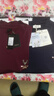 梵登諾（FANDENGNUO）新款春秋季男士長袖t恤V領上衣服體恤修身內搭打底衫原創(chuàng)潮男裝 【常規(guī)款】藏青+酒紅 2XL 【142~155斤】 曬單實拍圖
