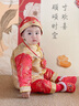 WVD國際品牌周歲禮服男寶春款中式周歲生日宴抓周服嬰兒百天兩件式唐裝平時可 秋冬款加絨祥云禮服+帽 均碼 曬單實拍圖