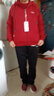 啄木鳥(niǎo)中老年媽媽衛衣加絨運動(dòng)套裝女秋冬洋氣中年人外套冬季加厚兩件套 酒紅色1522D 2XL (建議116-125斤) 曬單實(shí)拍圖