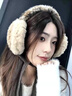 桑咻無(wú)骨耳罩冬季女2025新款可愛(ài)毛絨護耳套耳捂子保暖耳包韓版旅行 粉藍色 曬單實(shí)拍圖
