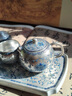 如瓷動(dòng)人青花纏枝蓮鎏銀茶具套裝茶壺茶盤(pán)高檔送長(cháng)輩生日禮物喬遷禮伴手禮 鎏銀影青纏枝蓮套裝【禮盒裝】 6頭 曬單實(shí)拍圖