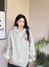 WYKZ品牌聯(lián)名衛衣女寬松連帽2025新品潮牌情侶上衣服春秋長(cháng)袖T恤男女 024款白色 L (115-130斤) 曬單實(shí)拍圖