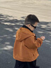 G.DUCKKIDS童裝兒童沖鋒衣三合一可拆卸春秋冬款男童外套夾克中小童男孩衣服 褐色 【三合一】 120 cm 曬單實(shí)拍圖