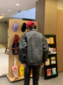 NYING美式翻領(lǐng)pu皮外套男25秋季新款高街潮牌痞帥休閑夾克大碼寬松上衣 黑色 XL （120-140斤） 曬單實(shí)拍圖