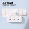 公牛（BULL）轉(zhuǎn)換插頭/品字形一轉(zhuǎn)三插座/無線轉(zhuǎn)換插座/電源轉(zhuǎn)換器 適用臥室、廚房 3位分控開關(guān)插座  曬單實(shí)拍圖
