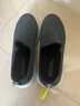 斯凱奇（Skechers）男鞋秋季舒適一腳蹬休閑鞋輕便健步中老年百搭防滑運動(dòng)鞋 54609-黑色/灰色BKGY 42 曬單實(shí)拍圖