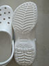 卡駱馳（crocs）女鞋厚底云朵洞洞鞋戶(hù)外休閑時(shí)尚一腳蹬沙灘鞋 206750-100 37-38 曬單實(shí)拍圖
