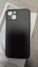 KEKLLE 適用蘋(píng)果13手機殼 iphone13手機殼全包魔方直邊液態(tài)硅膠保護套防摔超薄膚感男女軟殼 優(yōu)雅黑 曬單實(shí)拍圖