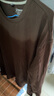 馬登工裝新疆純棉長(cháng)袖T恤男秋7A抑菌打底衫圓領(lǐng)白色重磅男士體恤新款 咖啡色 M 曬單實(shí)拍圖