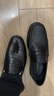 千百度（C.BANNER）男士商務(wù)休閑皮鞋商務(wù)舒適牛皮男款套腳懶人開(kāi)車(chē)鞋樂(lè )福輕奢豆豆鞋 黑色 41 曬單實(shí)拍圖