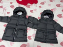 保姆鵝兒童羽絨服中長(cháng)款加厚防寒外套寶寶中大童保暖冬裝[NM2438] 炭黑 100 曬單實(shí)拍圖