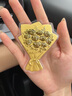歐顏黃金玫瑰花束999足金收藏投資金幣擺件生日禮物送女友 精美包裝+代寫(xiě)賀卡 曬單實(shí)拍圖