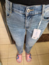 森馬（Semir）森柔牛仔|牛仔褲女簡(jiǎn)約長(cháng)褲休閑秋季半松緊腰直筒褲103524124002 曬單實(shí)拍圖