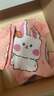 貝瑞加（Babyprints）兒童圍裙寶寶罩衣小孩畫(huà)畫(huà)反穿衣防水防臟帶袖套 粉小兔 曬單實(shí)拍圖