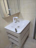 恒潔蜂窩鋁合金浴室柜陶瓷一體盆洗臉盆柜化妝室洗漱洗手盆柜組合衛浴 60(陶瓷盆)+普通玻璃鏡柜  曬單實(shí)拍圖